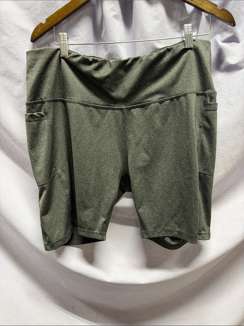Game Time Black/Gray Bike Shorts with Side Pockets
